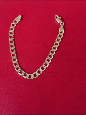 14k gold plated bracelet 7.5 inch